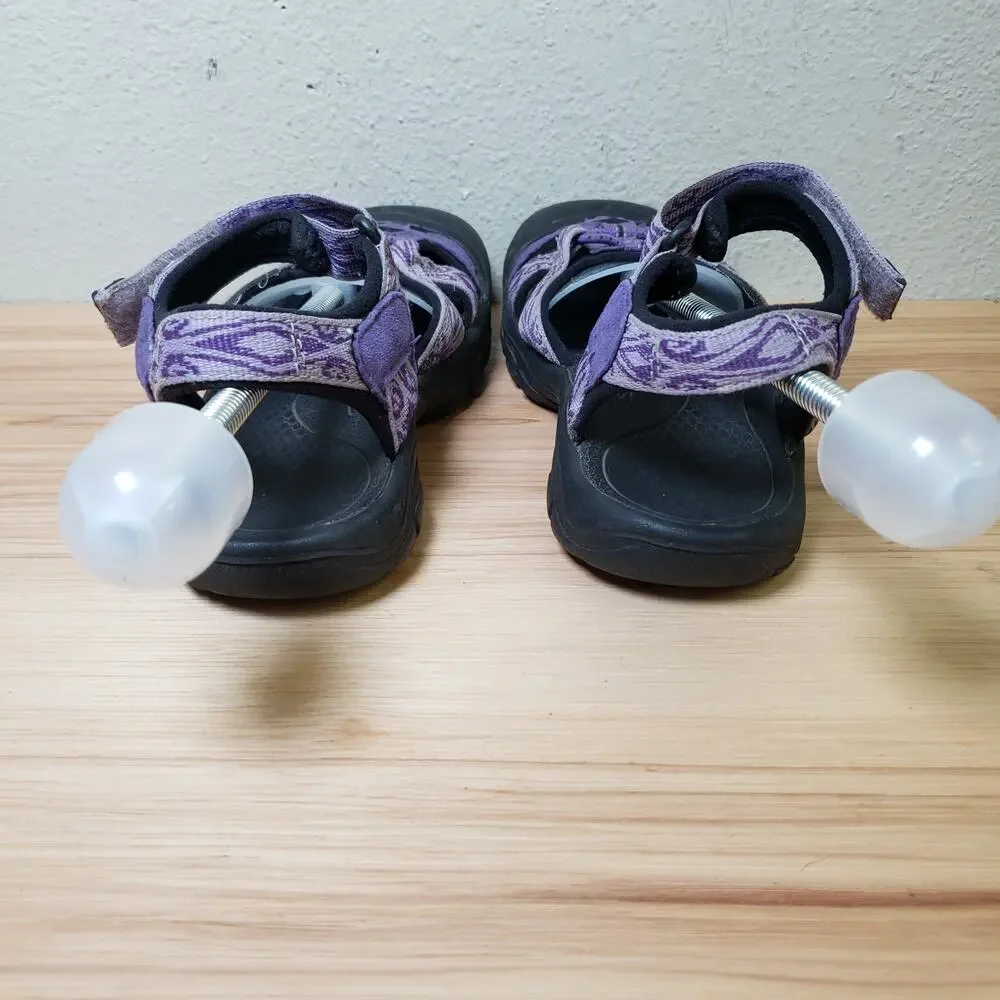 Keen Youth Size 1 Strappy‎ Sport Sandals Purple Print Hiking Gorpcore Camping